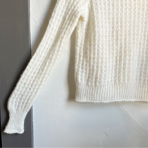 By Anthropologie Ruffled Boat Neck Sweater - Picture 3 of 13